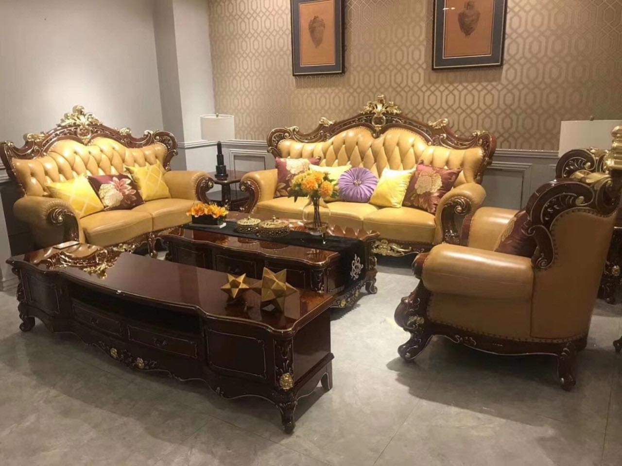 sofa nội thất da cao cấp